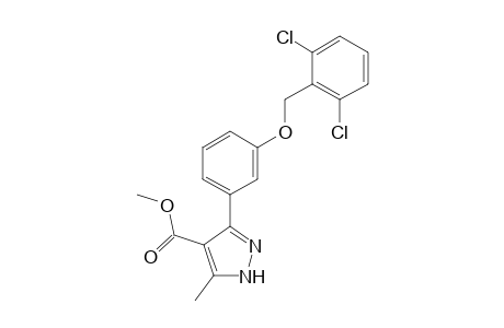 1H-Pyrazole-4-carboxylic acid, 3-[3-[(2,6-dichlorophenyl)methoxy]phenyl]-5-methyl-, methyl ester