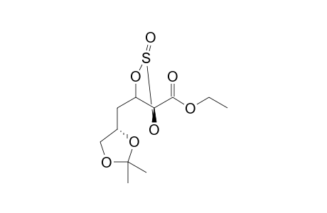 Ethyl 5,6-(isopropylidenedioxy)hexanoate-2,3-cyclosulfite