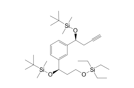 1-((1S)-1-(tert-Butyldimethylsilyloxy)-3-butynyl)-3-[(1R)-1-(tert-butyldimethylsilyloxy)-3-(triethylsilyloxy)propyl]benzene