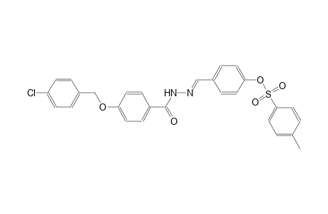 benzoic acid, 4-[(4-chlorophenyl)methoxy]-, 2-[(E)-[4-[[(4-methylphenyl)sulfonyl]oxy]phenyl]methylidene]hydrazide