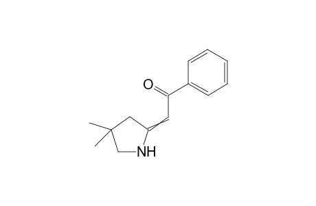 (4',4'-Dimethyl-pyrrolidin-2'-yliden)-acetophenone