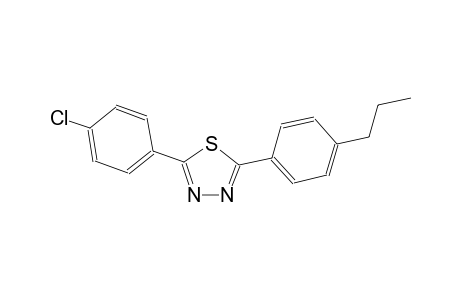 2-(4-chlorophenyl)-5-(4-propylphenyl)-1,3,4-thiadiazole