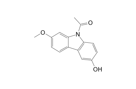 9-Acetyl-6-hydroxy-2-methoxy-9H-carbazole