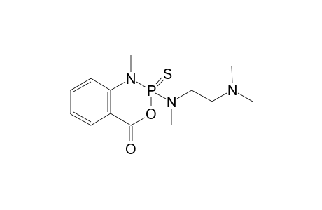2-[[2-(dimethylamino)ethyl](methyl)amino]-1-methyl-1,2-dihydro-4H-3,1,2-benzoxazaphosphinin-4-one 2-sulfide