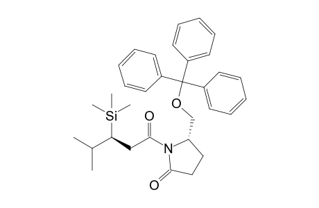 (5S)-1-[(3S)-3-Trimethylsilyl-4-methylpentanoyl]-5-(triphenylmethoxymethyl)pyrrolidin-2-one