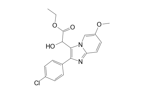 2-[2-(4-chlorophenyl)-6-methoxy-3-imidazo[1,2-a]pyridinyl]-2-hydroxyacetic acid ethyl ester