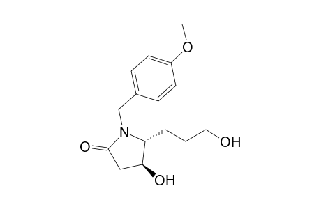 (+)-(4S,5R)-4-Hydroxy-5-(3'-hydroxypropyl)-1-(4-methoxybenzyl)-2-pyrrolidinone