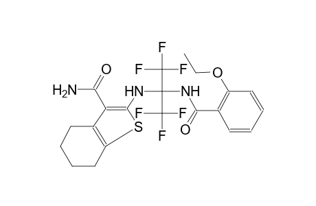 benzo[b]thiophene-3-carboxamide, 2-[[1-[(2-ethoxybenzoyl)amino]-2,2,2-trifluoro-1-(trifluoromethyl)ethyl]amino]-4,5,6,7-tetrahydro-