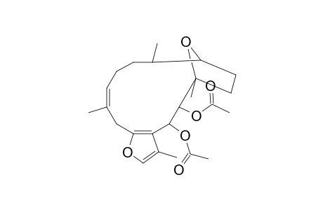 (4R*,5S*,6R*,9S*,10R*,13E)-4,5-DIACETOXY-3,6,10,14-TETRAMETHYL-3,4,5,6,7,8,9,10,11,12-DECAHYDRO-6,9-EPOXYCYCLOTETRADECA-[B]-FURAN