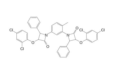 3-(2,4-Dichlorophenoxy)-1-(3-(3-(2,4-dichlorophenoxy)-2-oxo-4-phenylazetidin-1-yl)-4-methyl phenyl)-4-phenylazetidin-2-one