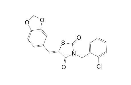 2,4-thiazolidinedione, 5-(1,3-benzodioxol-5-ylmethylene)-3-[(2-chlorophenyl)methyl]-, (5Z)-