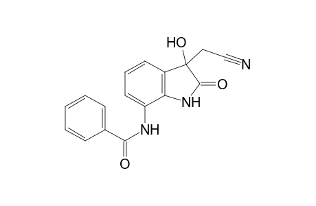 (7-benzoylamino-3-hydroxy-2-oxindol-3-yl)acetonitrile