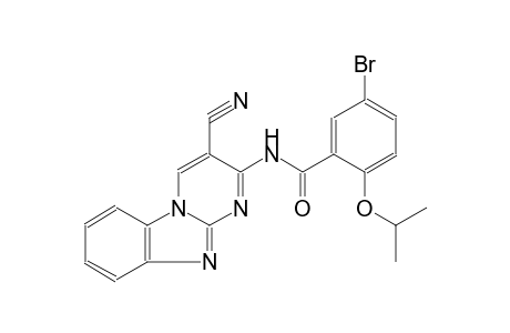 5-bromo-N-(3-cyanopyrimido[1,2-a]benzimidazol-2-yl)-2-isopropoxybenzamide