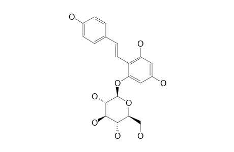 E-2,4,6,4'-TETRAHYDROXYSTILBENE-2-O-BETA-D-GLUCOPYRANOSIDE