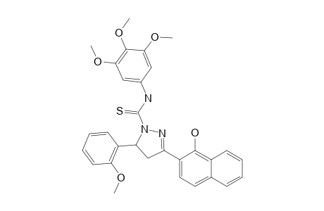 3-(1-HYDROXY-NAPHTHALEN-2-YL)-5-(2-METHOXYPHENYL)-N-(3,4,5-TRIMETHOXYPHENYL)-PYRAZOLINE-1-CARBOTHIOAMIDE