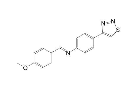 4-{p-[(p-methoxybenzylidene)amino]phenyl}-1,2,3-thiadiazole