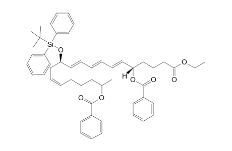 Ethyl 5,19-dibenzoyloxy-12-[(t-butyl)diphenylsilyloxy]-icosa-6(E) ,8, 10, 14-tetraenoate
