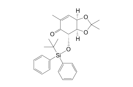 4-[[(1",1"-Dimethylethyl)diphenylsilyl]oxy}-3a,7a-dihydro-2,2,6-trimethyl-1,3-benzodioxol-5(4H)-one