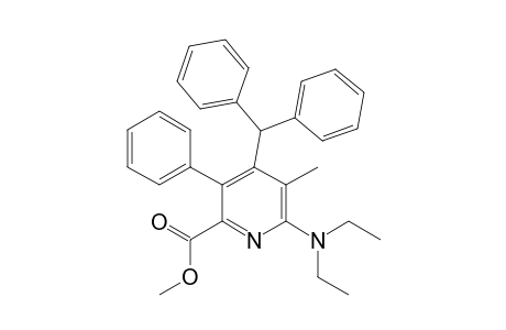 2-(N,N-Diethylamino)-6-methoxycarbonyl-3-methyl-5-phenyl-4-diphenylmethylpyridine