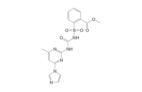 Benzoic acid, 2-[[[[[4-(1H-imidazol-1-yl)-6-methyl-2-pyrimidinyl]amino]carbonyl]amino]sulfonyl]-, methyl ester
