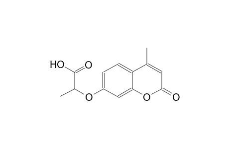 propanoic acid, 2-[(4-methyl-2-oxo-2H-1-benzopyran-7-yl)oxy]-