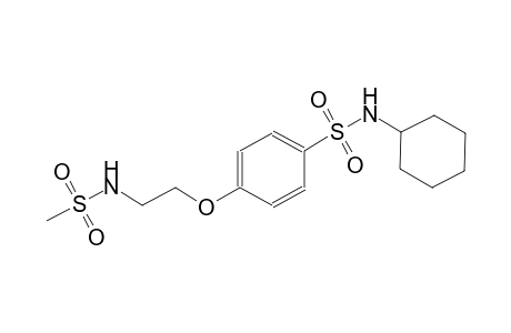 N-cyclohexyl-4-{2-[(methylsulfonyl)amino]ethoxy}benzenesulfonamide