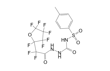 Acethydrazide, 2,2-difluoro-2-(2,3,3,4,4,5,5-heptafluorotetrahydro-2-furyl)-N2-(4-methylphenylsulfonylaminocarbonyl)-