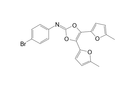 2-(4-Bromophenylimino)-4,5-bis(5-methyl-2-furyl)-1,3-dioxol