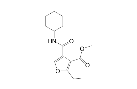 Methyl 4-(Cyclohexylcarbamoyl)-2-ethyl-3-furoate