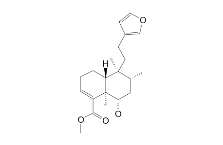 methyl (4aR,5S,6R,8S,8aR)-5-(2-furan-3-ylethyl)-8-hydroxy-5,6,8a-trimethyl-3,4,4a,6,7,8-hexahydronaphthalene-1-carboxylate