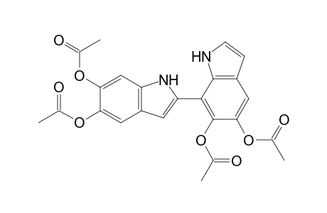 [2,7'-Bi-1H-indole]-5,5',6,6'-tetrol, tetraacetate (ester)