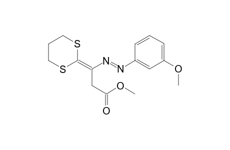 (E)-Methyl 3-(1,3-dithian-2-ylidene)-3-((3-methoxyphenyl)diazenyl)propanoate