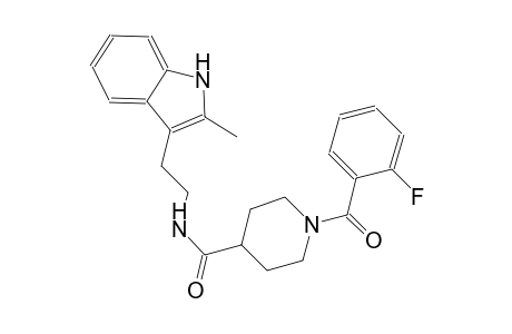 4-piperidinecarboxamide, 1-(2-fluorobenzoyl)-N-[2-(2-methyl-1H-indol-3-yl)ethyl]-
