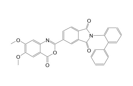 1H-isoindole-1,3(2H)-dione, 2-[1,1'-biphenyl]-2-yl-5-(6,7-dimethoxy-4-oxo-4H-3,1-benzoxazin-2-yl)-