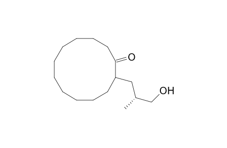 2-(3'-Hydroxy-2'R-methyl-1'-propyl)cyclododecaone