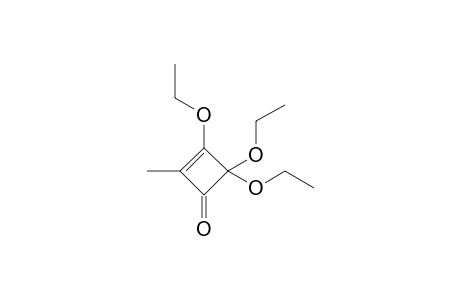 3,4,4-triethoxy-2-methyl-1-cyclobut-2-enone