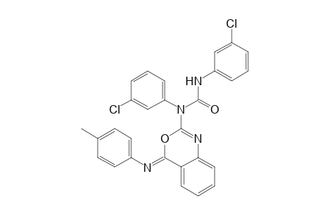 2-[(3-Chlorophenyl)-(3-chlorophenylaminocarbonyl)-amino]-4H-3,1-benzoxazine-4-(4-methylphenyl)imine