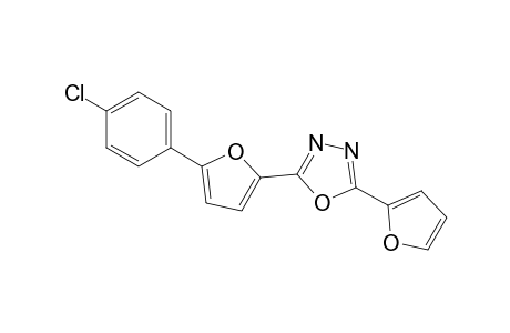 2-[5-(4-chlorophenyl)-2-furanyl]-5-(2-furanyl)-1,3,4-oxadiazole