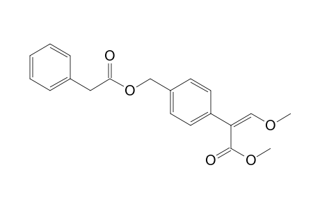 Benzeneacetic acid, alpha-(methoxymethylene)-4-[[(phenylacetyl)oxy]methyl]-, methyl ester