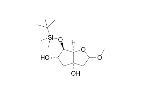 (1R,5S,7S,8R)-8-{[(t-Butyl)dimethylsilyl]oxy}-3-methoxy-2-oxabicyclo[3.3.0]octane-5,7-diol