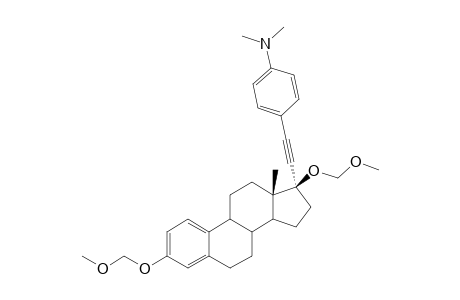 4-{[3,17.beta.-Bis(methoxymethoxy)estra-1(10),2,4-trien-17.alpha.-yl]ethynyl}-N,N-dimethylaniline