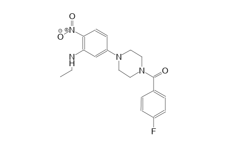 N-ethyl-5-[4-(4-fluorobenzoyl)-1-piperazinyl]-2-nitroaniline