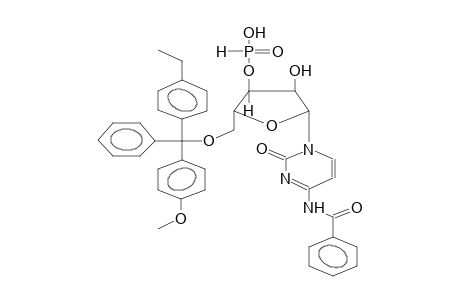 N4-BENZOYL-5'-O-DIMETHOXYTRIPHENYLMETHYL-2'-O-METHYLCYTIDINE 3'-HYDROGENPHOSPHONATE