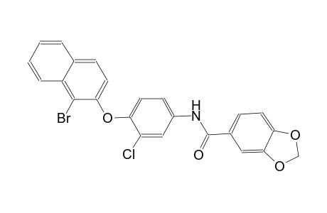 1,3-benzodioxole-5-carboxamide, N-[4-[(1-bromo-2-naphthalenyl)oxy]-3-chlorophenyl]-