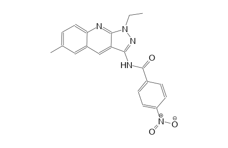 N-(1-ethyl-6-methyl-1H-pyrazolo[3,4-b]quinolin-3-yl)-4-nitrobenzamide