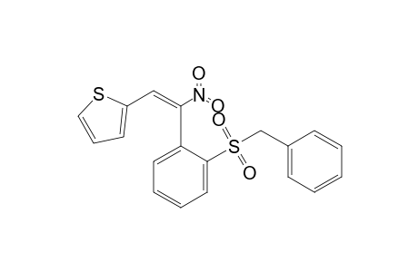 (E)-1-[2-(Benzylsulfonyl)phenyl]-1-nitro-2-(2-thienyl)ethene