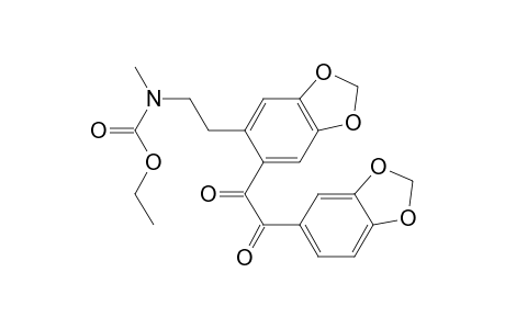(2-[.beta.-(N-Ethoxycarbonyl-N-methyl)aminoethyl]-4,5-methylenedioxyphenyl)(3,4-methylenedioxphenyl)-ethane-dione
