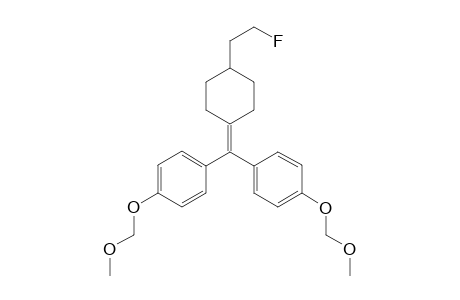 4-[2'-Fluoroethyl]-[bis(p-<methoxymethoxy>phenyl)methylene]cyclohexane