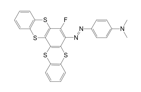 3-{N-[4-(N'-Dimethylamino)phenyl]azo}-2-fluoro-5,12,15,22-tetrathiapentacyclo[12.8.0.0(4,13).0(6,11).0(16,21)]docosa-1,2,4,6,7,9,16,17,19-nonene