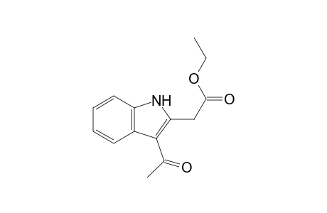 1H-Indole-2-acetic acid, 3-acetyl-, ethyl ester